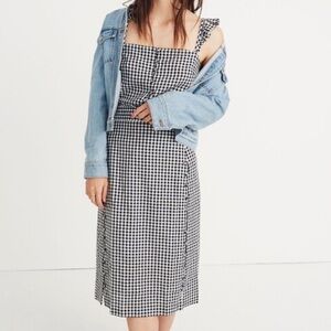 Madewell Gingham Pencil Skirt